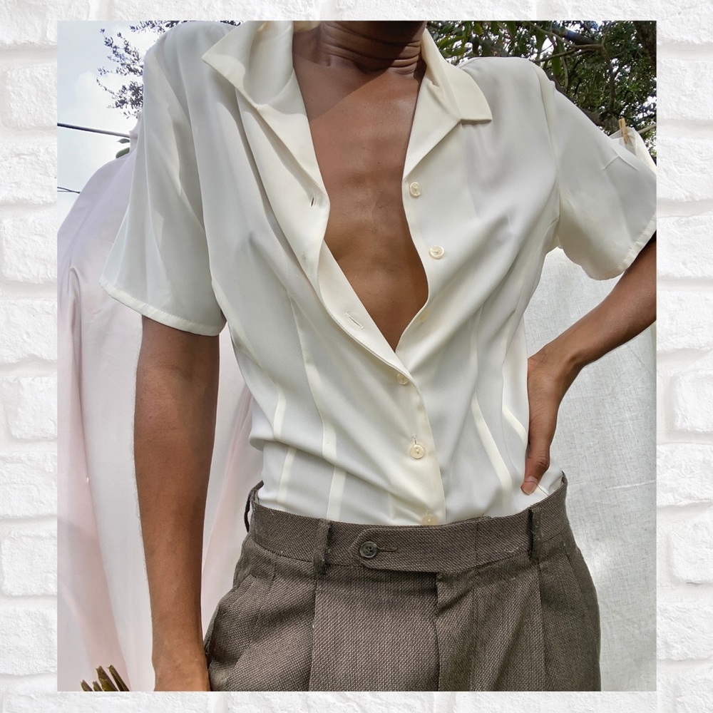 Sheer button up